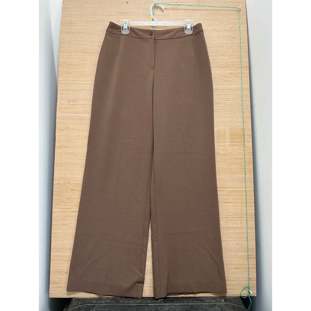 Benard Holtzman Harve Benard Ltd Brown Wide Leg Trousers Pants Size 12